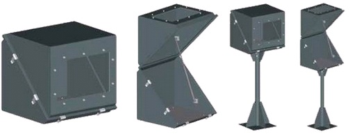 Коробки защитные взрывозащищенные и кожухи диагональные серии КЗВД, 2ExeIIT6 ExeIIU